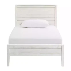 Online Kirklands Home Rustic White Pine Panel Twin Bed Frame