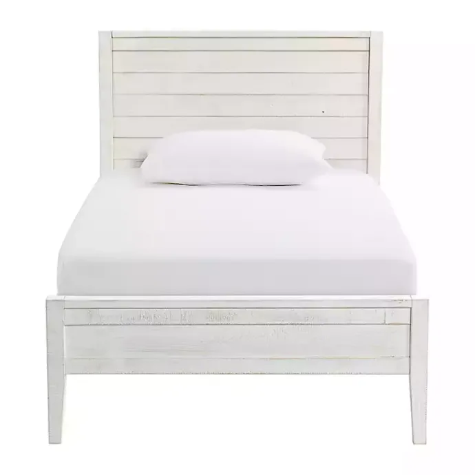 Online Kirklands Home Rustic White Pine Panel Twin Bed Frame