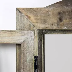 Outlet Kirklands Home Rustic Wooden Dual Window Shutter Wall Mirror