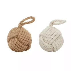 Best Kirklands Home Rustic Woven Rope 2-pc. Door Stopper Set