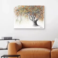 Discount Kirklands Home Rusty Autumn Tree Canvas Art Print Orange