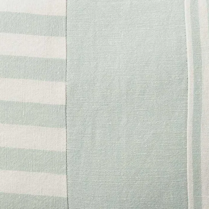 Hot Kirklands Home Sage Asymmetrical Stripes Lumbar Pillow Green