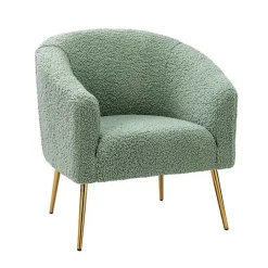 Kirklands Home Sage Contemporary Barrel Accent Chair Green