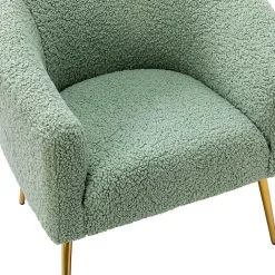 Kirklands Home Sage Contemporary Barrel Accent Chair Green
