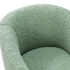 Kirklands Home Sage Contemporary Barrel Accent Chair Green
