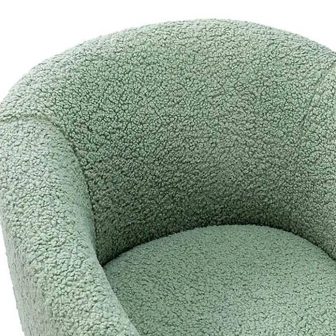 Kirklands Home Sage Contemporary Barrel Accent Chair Green