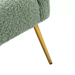 Kirklands Home Sage Contemporary Barrel Accent Chair Green