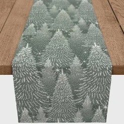 Sale Kirklands Home Sage Forest Winter Twill Table Runner, 90 in.