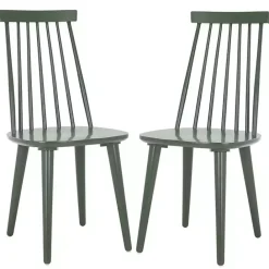 Discount Kirklands Home Sage Burris Dining Chairs, Set of 2 Green