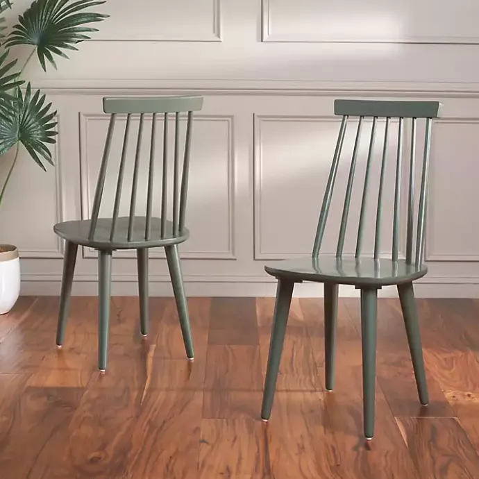 Discount Kirklands Home Sage Burris Dining Chairs, Set of 2 Green