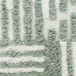 Clearance Kirklands Home Sage Geometric Shag Throw Pillow Green