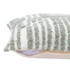 Clearance Kirklands Home Sage Geometric Shag Throw Pillow Green