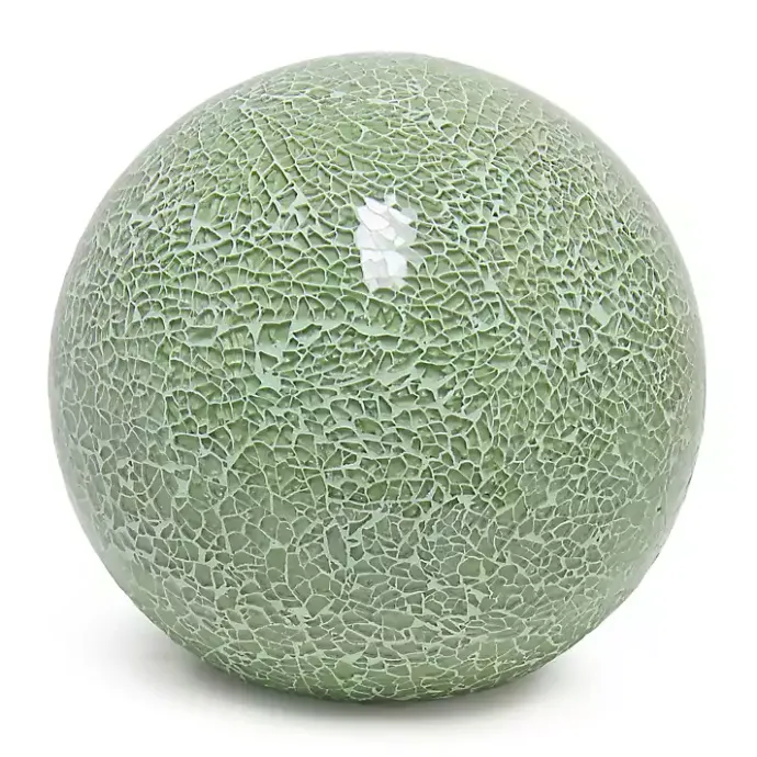 Best Kirklands Home Sage Mosaic Ball Table Lamp Green