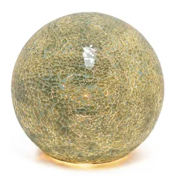 Best Kirklands Home Sage Mosaic Ball Table Lamp Green