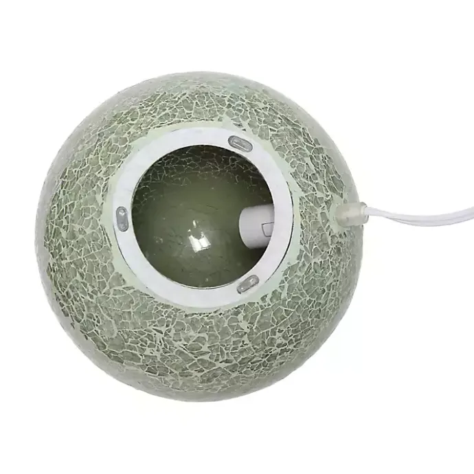 Best Kirklands Home Sage Mosaic Ball Table Lamp Green