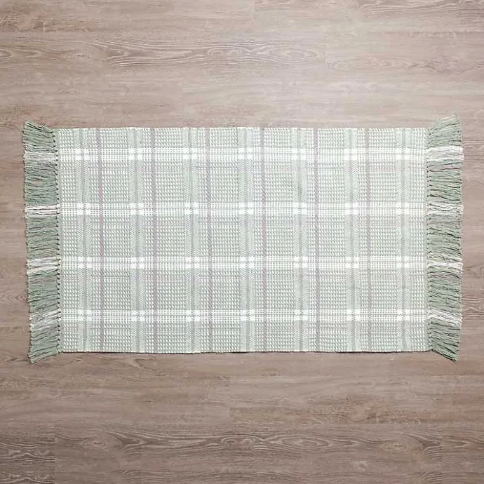 Kirklands Home Sage Jesse Plaid Scatter Rug Green