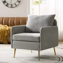 Kirklands Home Sage Penny Upholstered Accent Chair Green