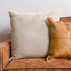 Sale Kirklands Home Sage Pinstripe Oversized Throw Pillow Green