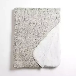 Sale Kirklands Home Sage Reversible Sherpa Throw Green