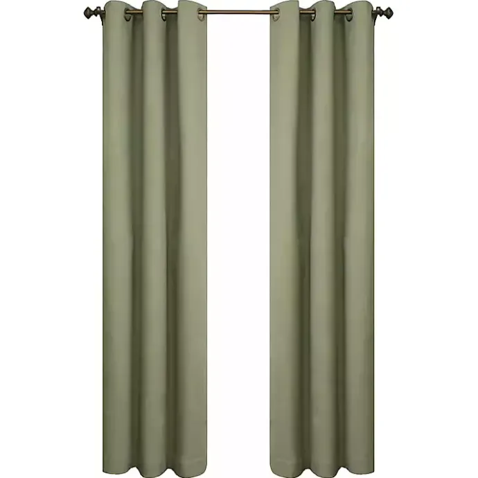 Sale Kirklands Home Sage Room Darkening Curtain Panel Set, 95 in. Green
