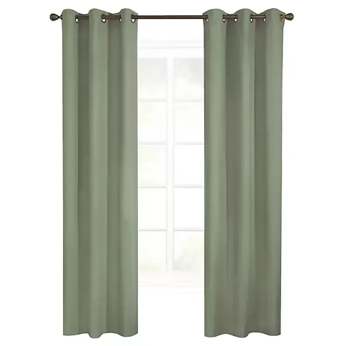Sale Kirklands Home Sage Room Darkening Curtain Panel Set, 95 in. Green