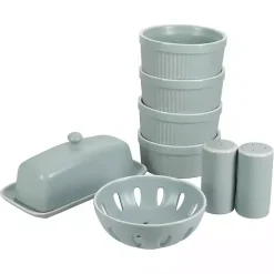 Best Kirklands Home Sage Stoneware 7-pc. Kitchen Accessories Set Green