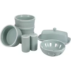 Best Kirklands Home Sage Stoneware 7-pc. Kitchen Accessories Set Green