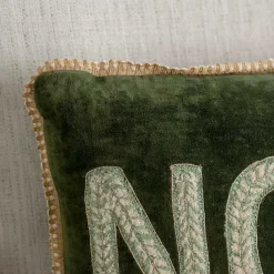 Best Kirklands Home Sage Velvet Noel Pillow Green