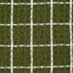 Sale Kirklands Home Sage Windowpane Oversized Dish Towels, Set of 2 Green