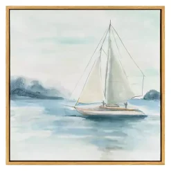 Best Kirklands Home Sail from the Coast Framed Canvas Prints, Set of 2