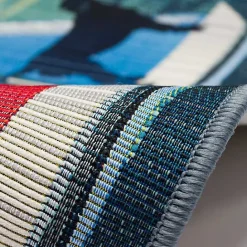 Best Kirklands Home Sailboat Dogs Indoor/Outdoor Accent Rug