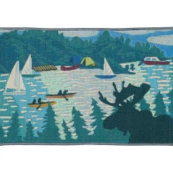Best Kirklands Home Sailboat Indoor/Outdoor Rug, 3x4