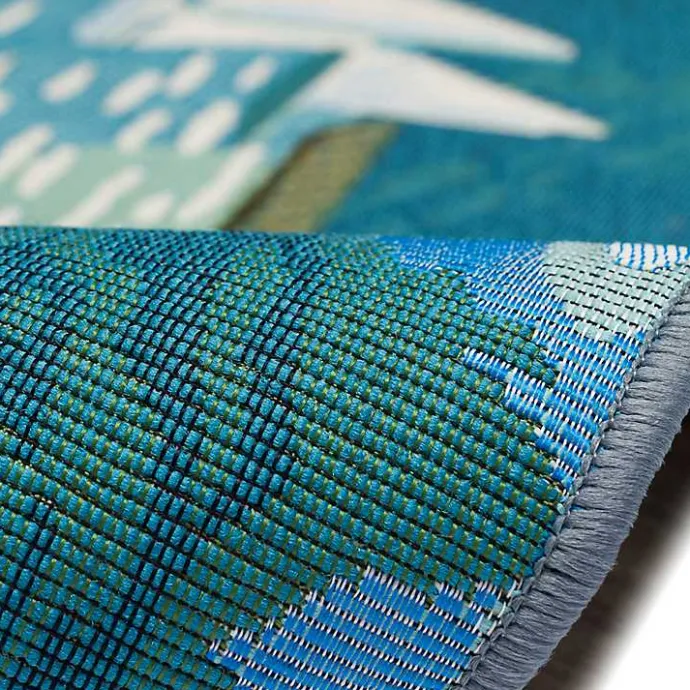 Best Kirklands Home Sailboat Indoor/Outdoor Rug, 3x4