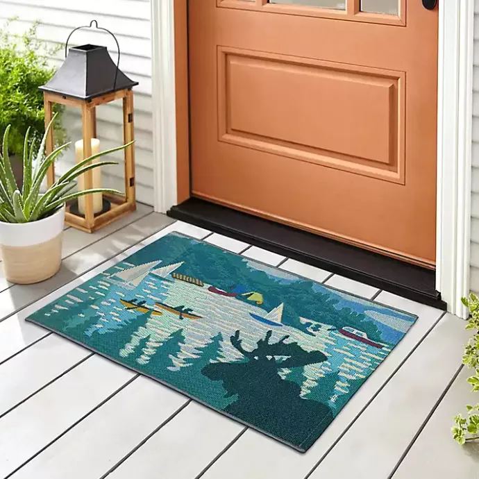 Best Kirklands Home Sailboat Indoor/Outdoor Rug, 3x4