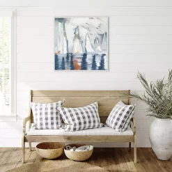 Outlet Kirklands Home Sailboats in the Mist Framed Canvas Art Print