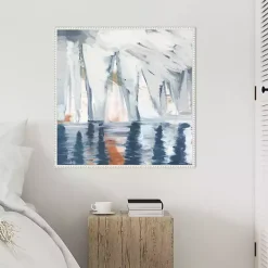 Outlet Kirklands Home Sailboats in the Mist Framed Canvas Art Print