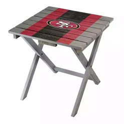 Best Kirklands Home San Francisco 49ers Folding Outdoor Table Brown