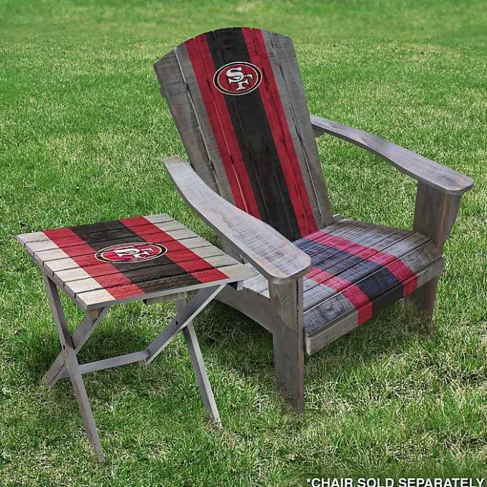 Best Kirklands Home San Francisco 49ers Folding Outdoor Table Brown