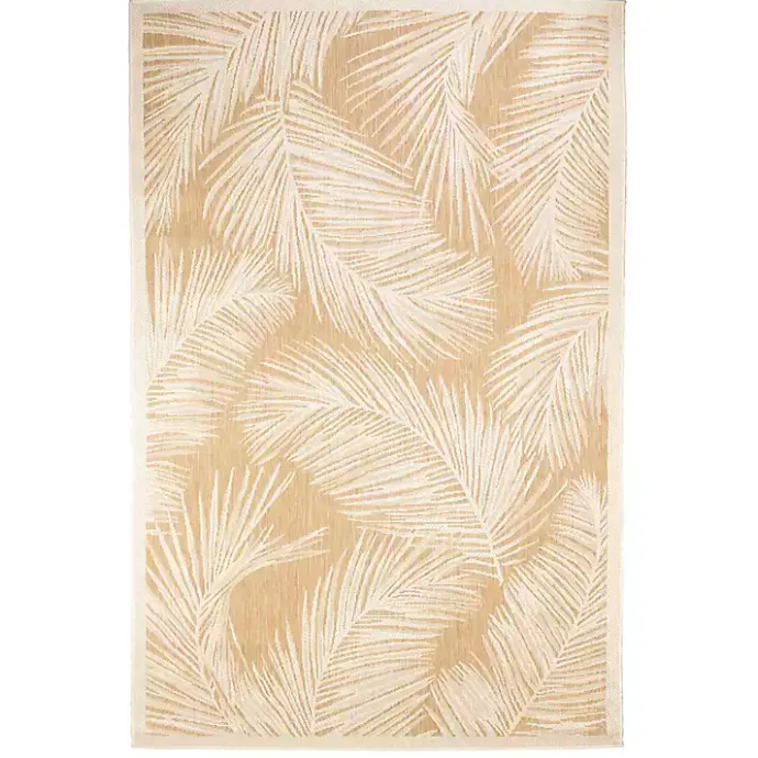 Best Kirklands Home Sand Cabo Palm Indoor/Outdoor Rug, 4x7