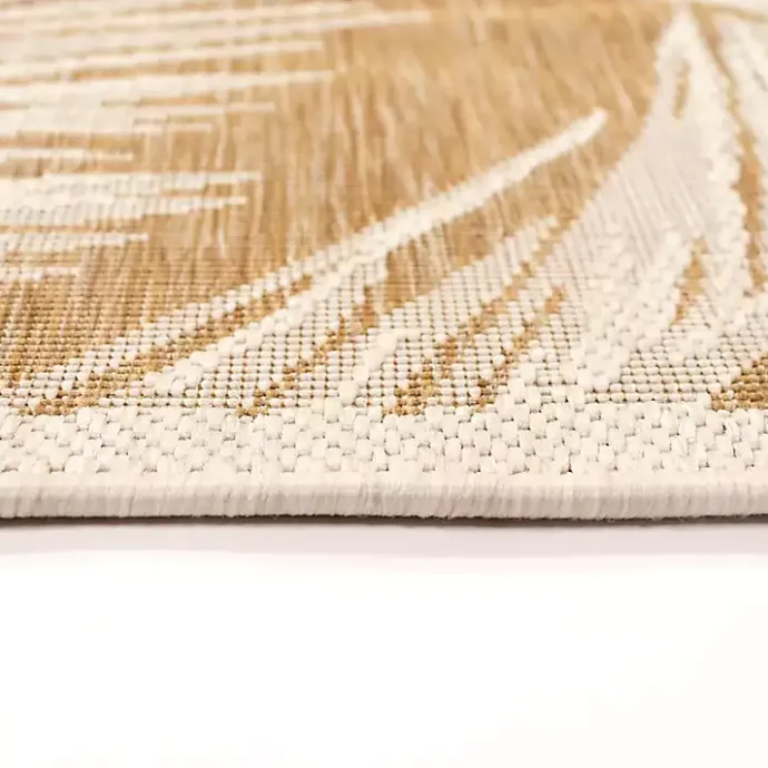 Best Kirklands Home Sand Cabo Palm Indoor/Outdoor Rug, 4x7