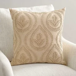 Best Kirklands Home Sand Corded Medallion Pillow Tan