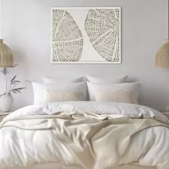 Outlet Kirklands Home Sand Dollar Rice Paper Shadowbox Wall Plaque White