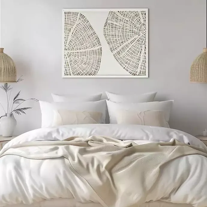 Outlet Kirklands Home Sand Dollar Rice Paper Shadowbox Wall Plaque White