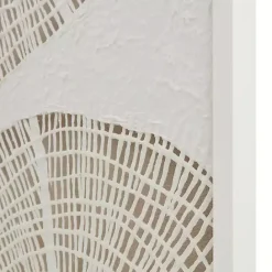 Outlet Kirklands Home Sand Dollar Rice Paper Shadowbox Wall Plaque White