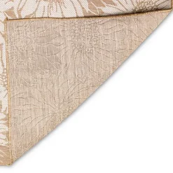 Best Kirklands Home Sand Floral Blooms Outdoor Area Rug, 4x7