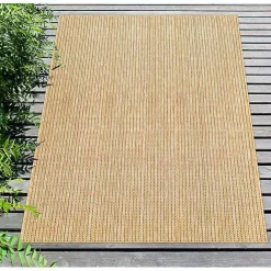 Best Kirklands Home Sand Intertwine Indoor/Outdoor Area Rug, 4x7 Tan