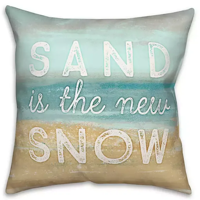 Online Kirklands Home Sand Is The New Snow Pillow