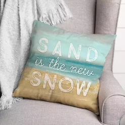 Online Kirklands Home Sand Is The New Snow Pillow