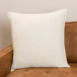 Clearance Kirklands Home Sand Quilted Santa Monica Pillow Ivory