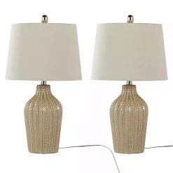 Clearance Kirklands Home Sand Rockwell Table Lamps, Set of 2 Tan